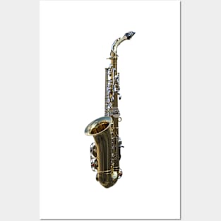 Digital art of a saxophone Posters and Art